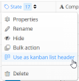 Zenkit - Use as kanban list header